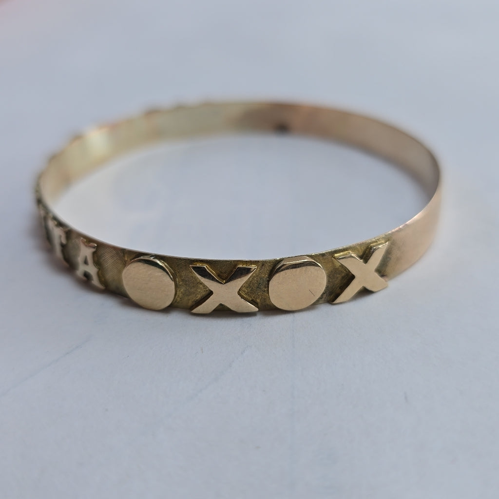 PULSERA RIGIDA ORO 8 K 17 GRMS (SEMINUEVO)