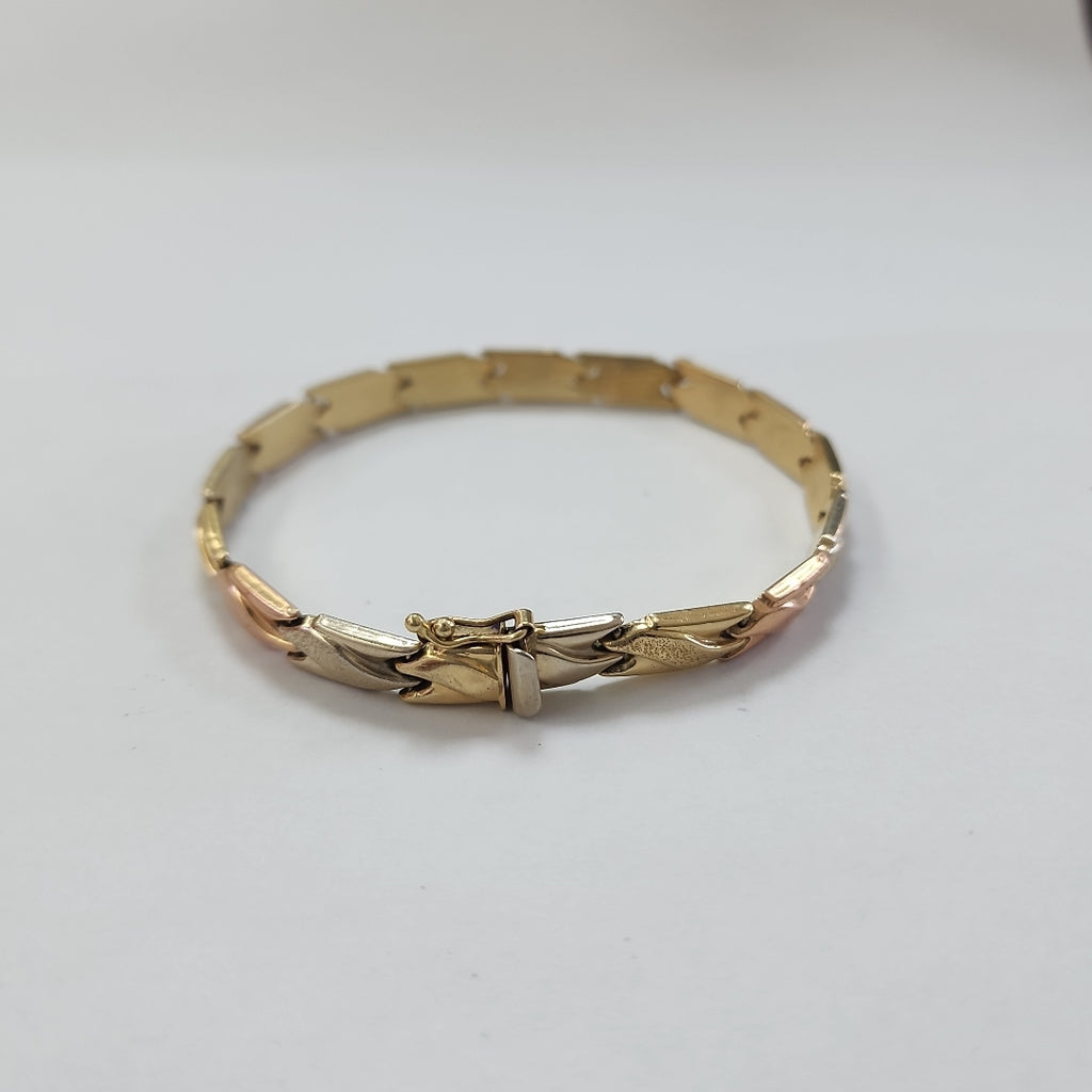 PULSERA ORO, ORO COMBINADO 14 K 9.9 GRMS (SEMINUEVO)