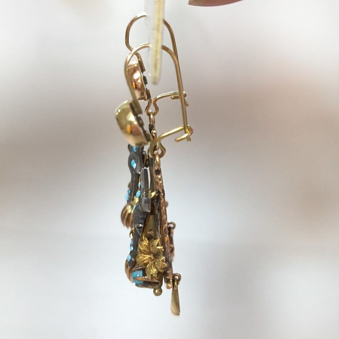 ARETES PAR ORO 8 K 11.6 GRMS (SEMINUEVO)