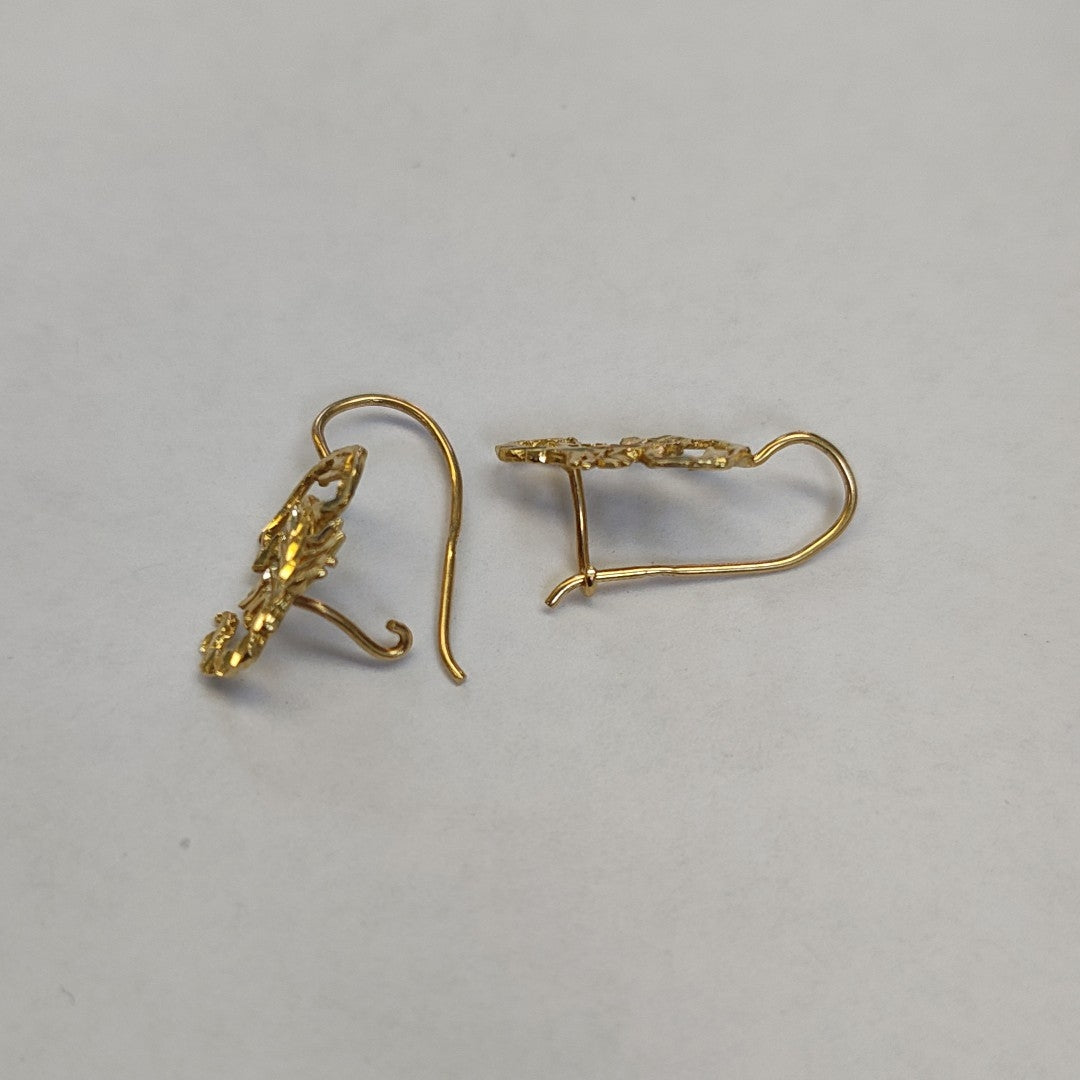 ARRACADAS PAR ORO 14 K 2,00 GRMS (SEMINUEVO)