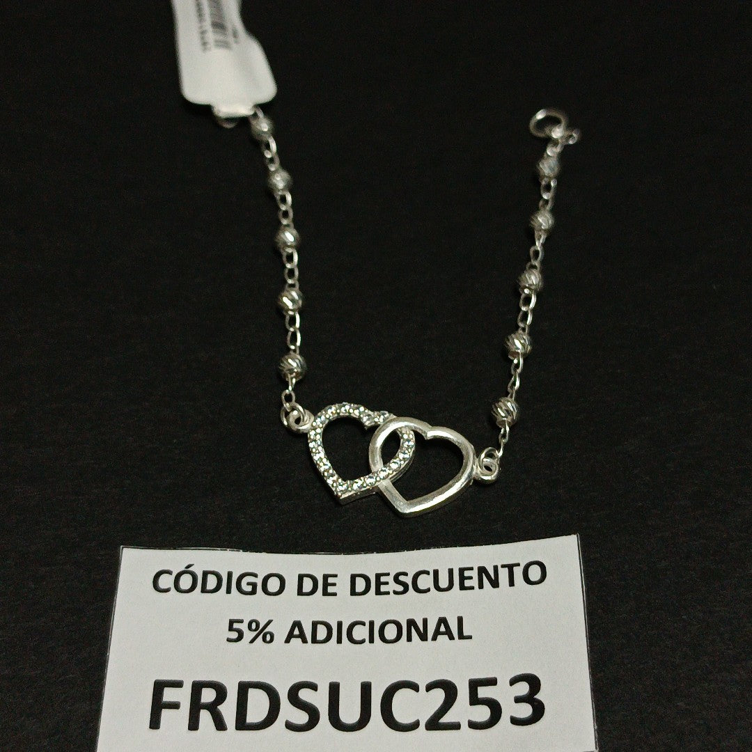 PULSERA TEJIDO TEJIDO ESPECIAL PLATA .925 18 CM 4 GR (NUEVO)