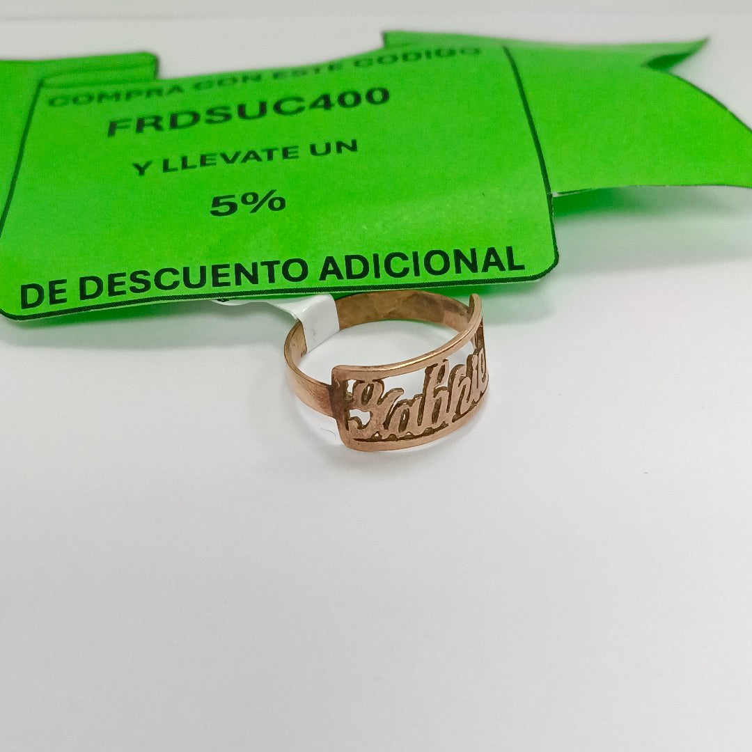 ANILLO ORO 10 K 2.5 GRMS (SEMINUEVO)