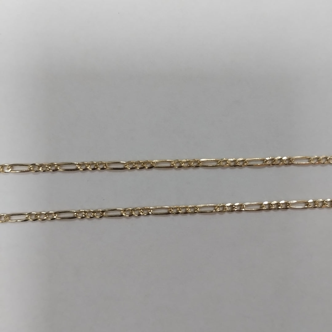 CADENAS 3X1 ORO 14K 55 CM 4 GR (NUEVO)