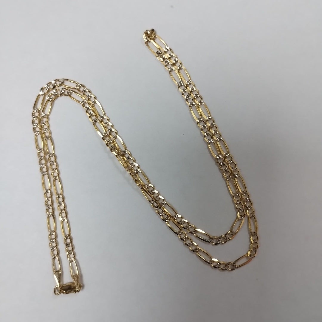 CADENAS 3X1 DIAMANTADA ORO 14K 55 CM 8.5 GR (NUEVO)