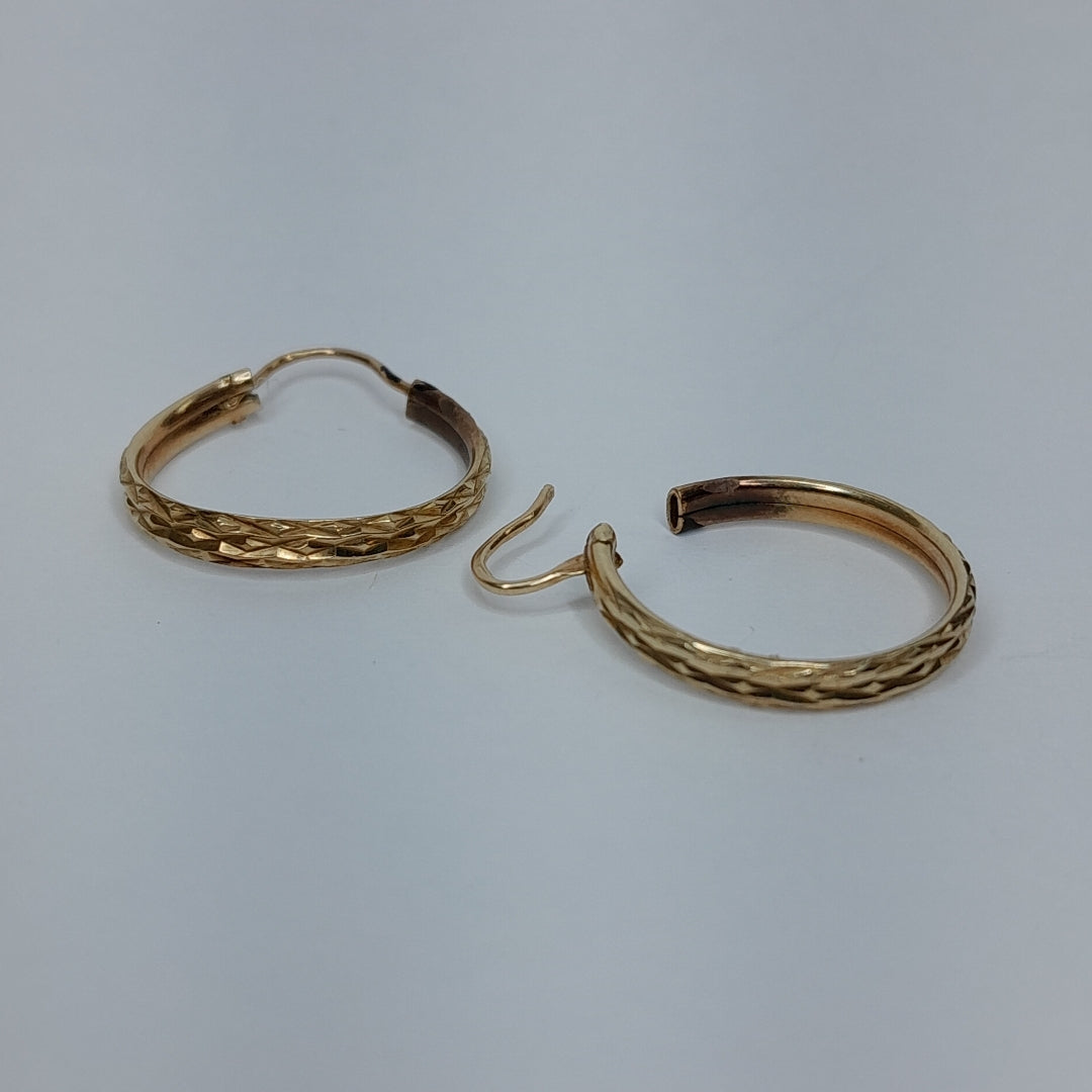 ARRACADAS PAR ORO 10 K 1.4 GRMS (SEMINUEVO)