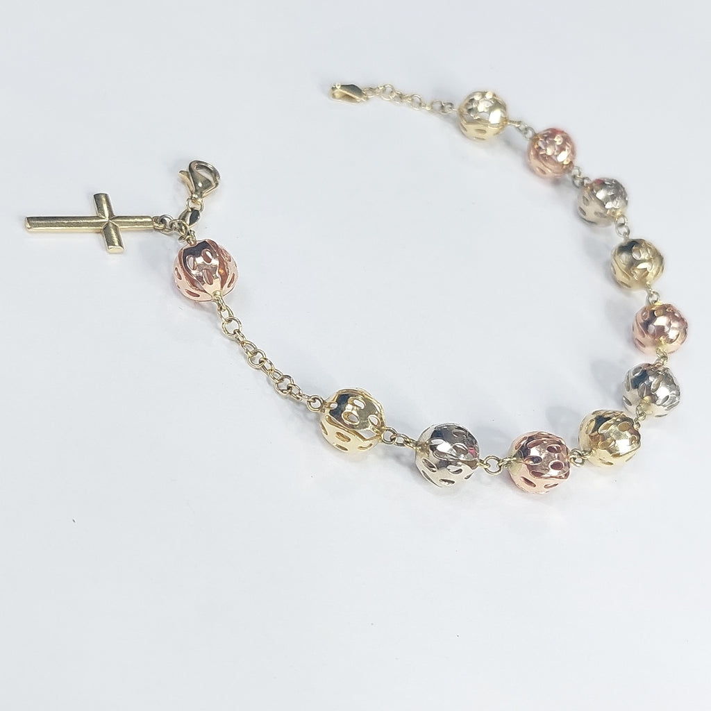 PULSERA ORO, ORO COMBINADO 14 K 10.5 GRMS (SEMINUEVO)