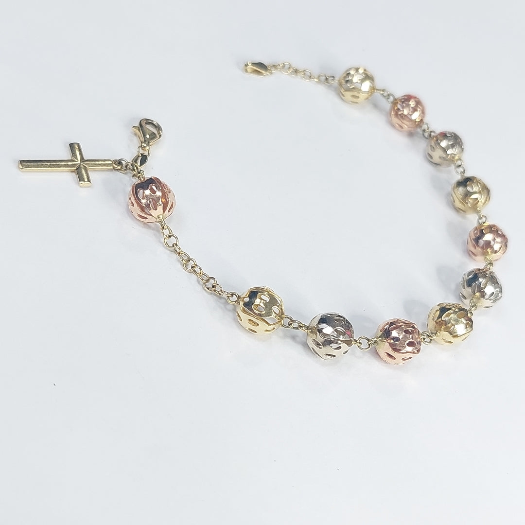 PULSERA ORO, ORO COMBINADO 14 K 10.5 GRMS (SEMINUEVO)