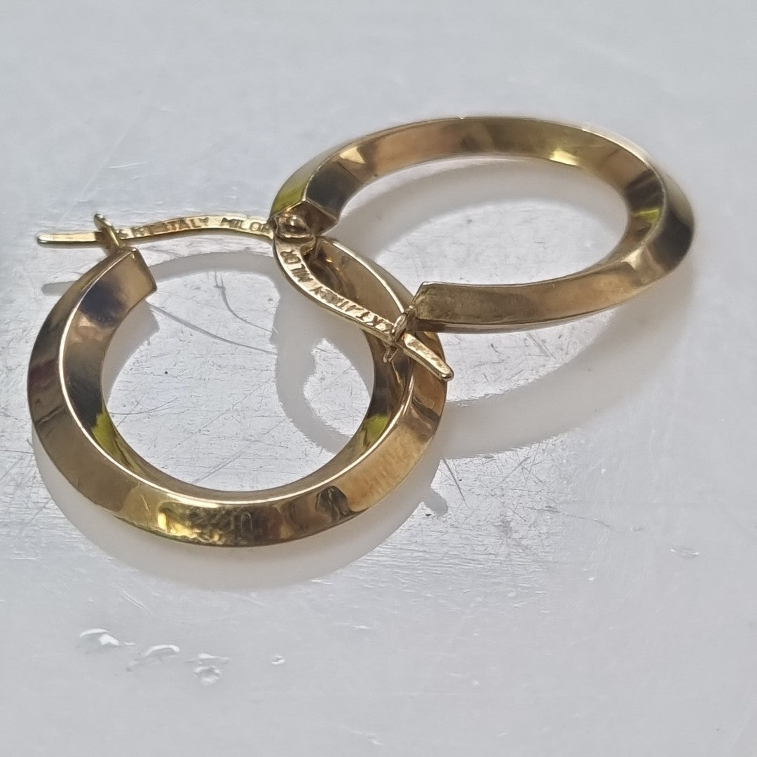 ARRACADAS PAR ORO 14 K 1.5 GRMS (SEMINUEVO)