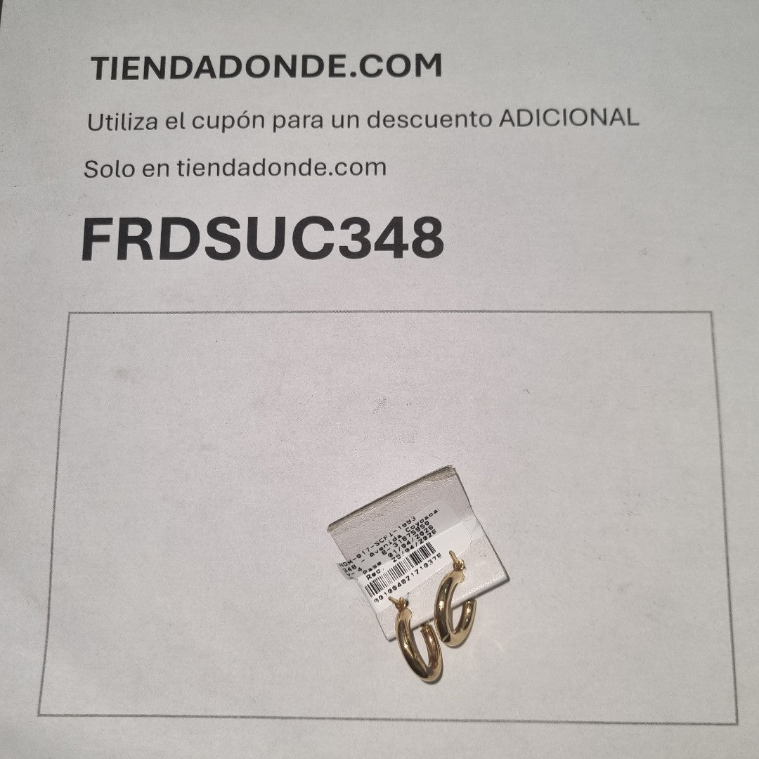 ARRACADAS PAR ORO 14 K 1,40 GRMS (SEMINUEVO)