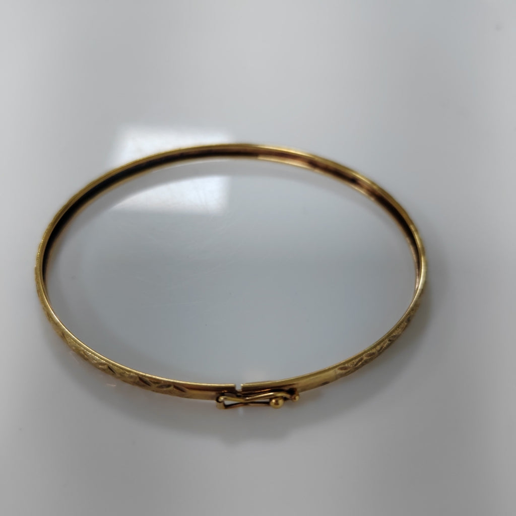PULSERA RIGIDA ORO 14 K 3.7 GRMS (SEMINUEVO)