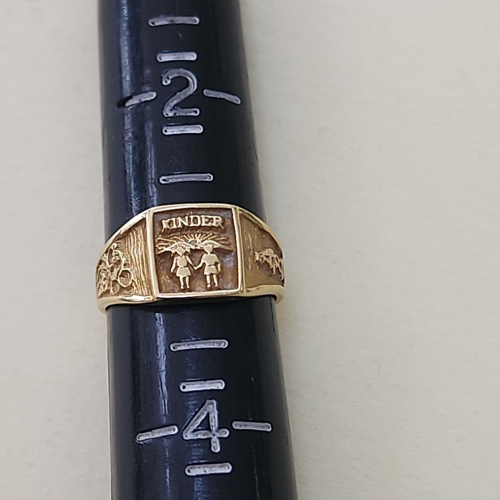ANILLO DE GRADUACIÓN ORO 14 K 2,40 GRMS (SEMINUEVO)