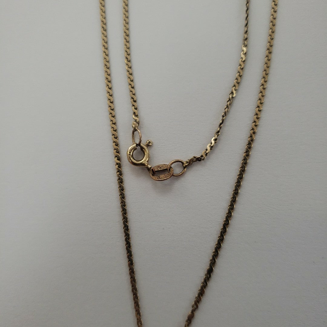DIJE, GARGANTILLA ORO 14 K 4.4 GRMS (SEMINUEVO)