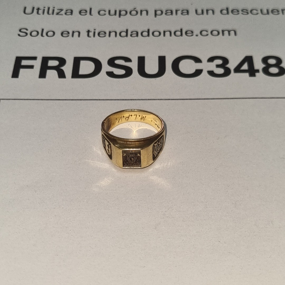 ANILLO DE GRADUACIÓN ORO 14 K 6.9 GRMS (SEMINUEVO)
