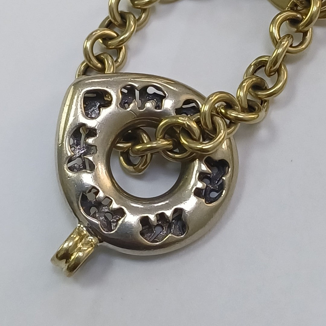 PULSERA ORO,ORO COMBINADO 14 K 27,90 GRMS (SEMINUEVO)