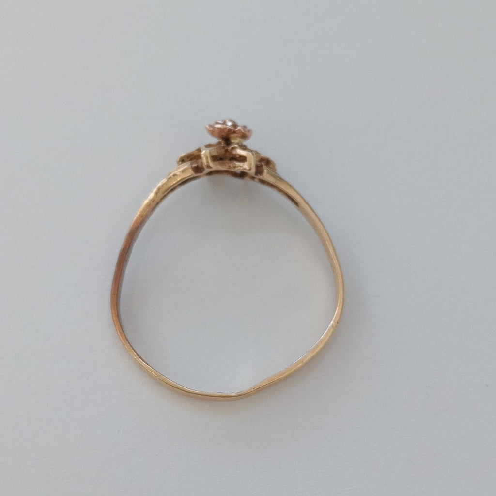 ANILLITO ORO COMBINADO 10 K 1,10 GRMS (SEMINUEVO)
