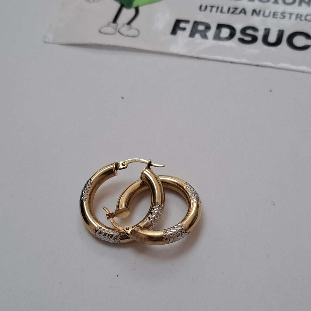 ARRACADAS PAR ORO 10 K 2.5 GRMS (SEMINUEVO)