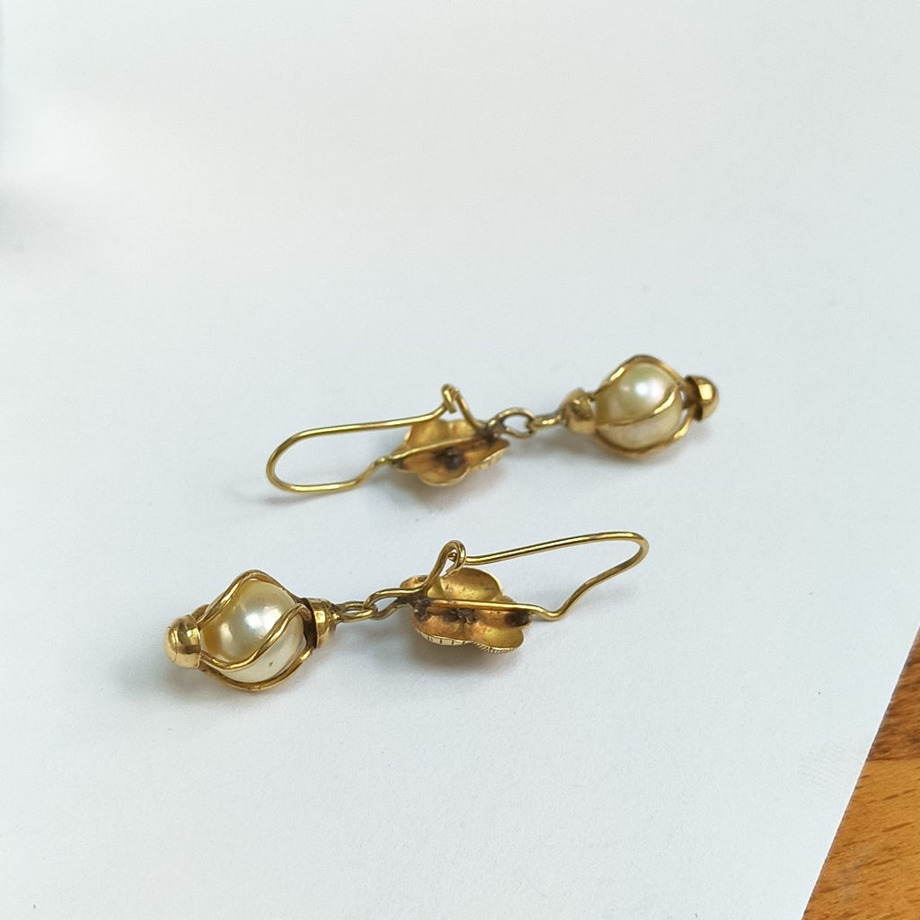 ARETES PAR ORO 14 K 3.9 GRMS (SEMINUEVO)