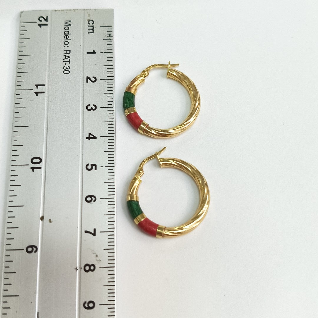 ARRACADAS PAR ORO 14 K 3.2 GRMS (SEMINUEVO)