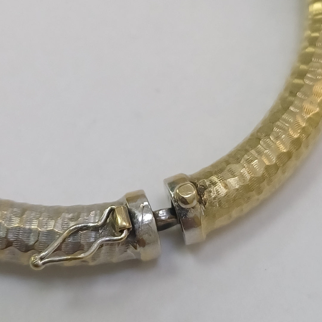 PULSERA RIGIDA ORO,ORO COMBINADO 14 K 15,40 GRMS (SEMINUEVO)