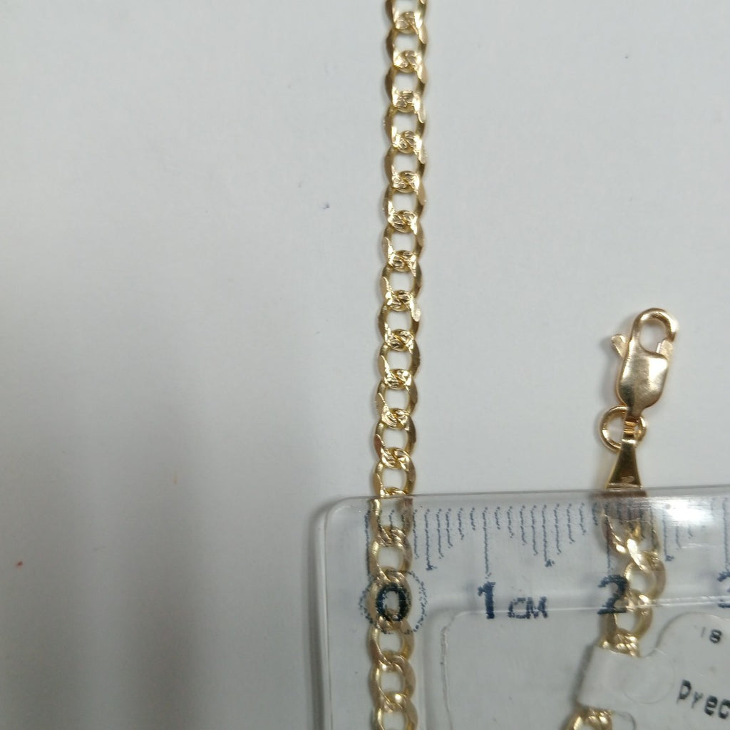 PULSERAS BARBADA ORO 14K 18 CM 4.5 GR (NUEVO)