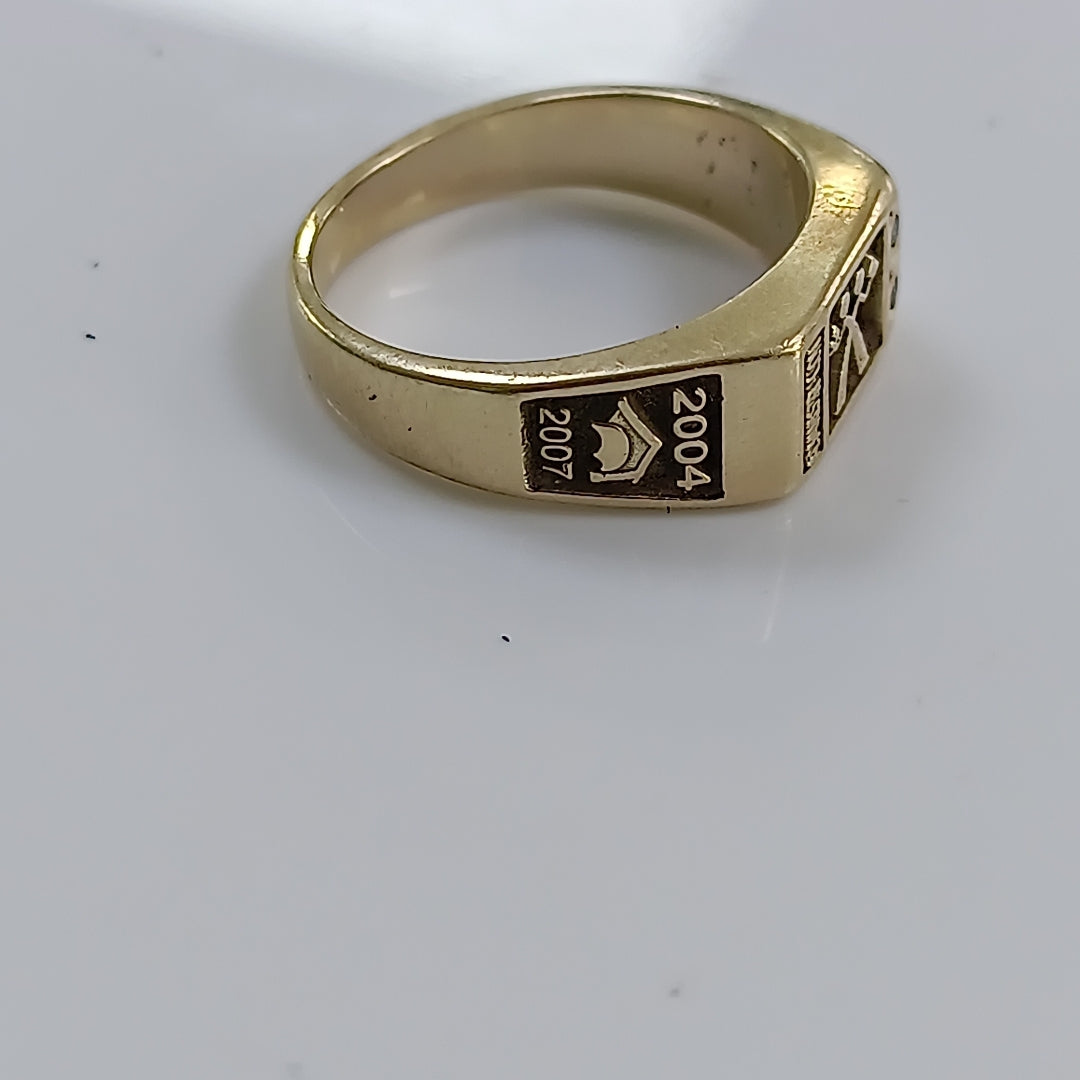 ANILLO DE GRADUACIÓN ORO 14 K 5,60 GRMS (SEMINUEVO)