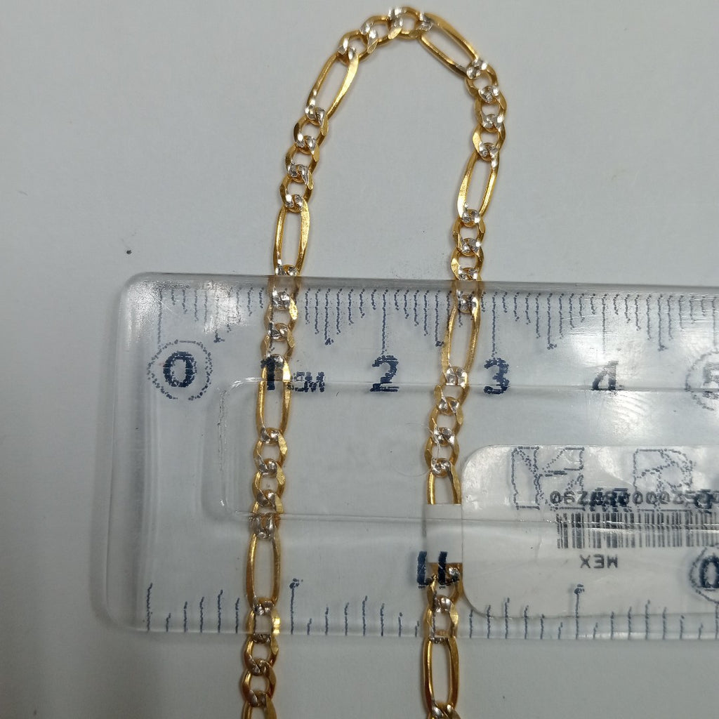PULSERAS 3X1 DIAMANTADA ORO 14K 18 CM 2.9 GR (NUEVO)