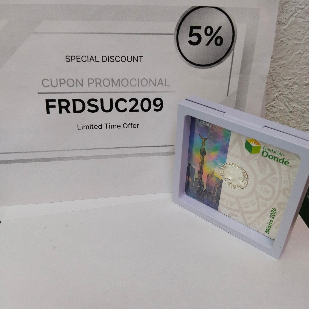 MEDALLA CONMEMORATIVA FRD FÚTBOL MOTIVO ÁGUILA PLATA .925 8.9 GR (NUEVO)