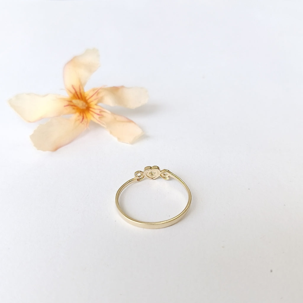 ANILLOS FIG CORAZON ORO 10K TALLA 7 0.8 GR (NUEVO)