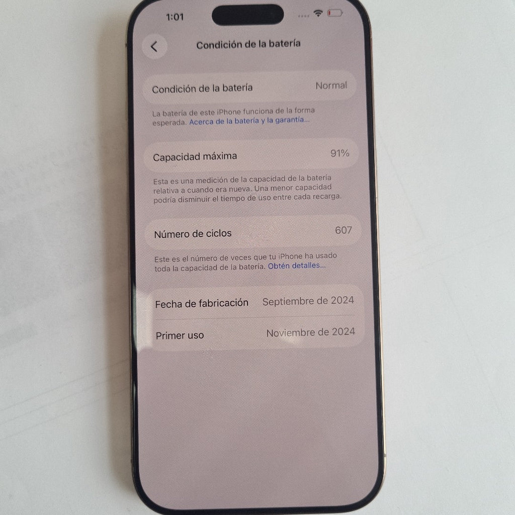 CELULAR APPLE IPHONE 16 PRO A3292 (2024) 128 GB 8 GB RAM (SEMINUEVO)