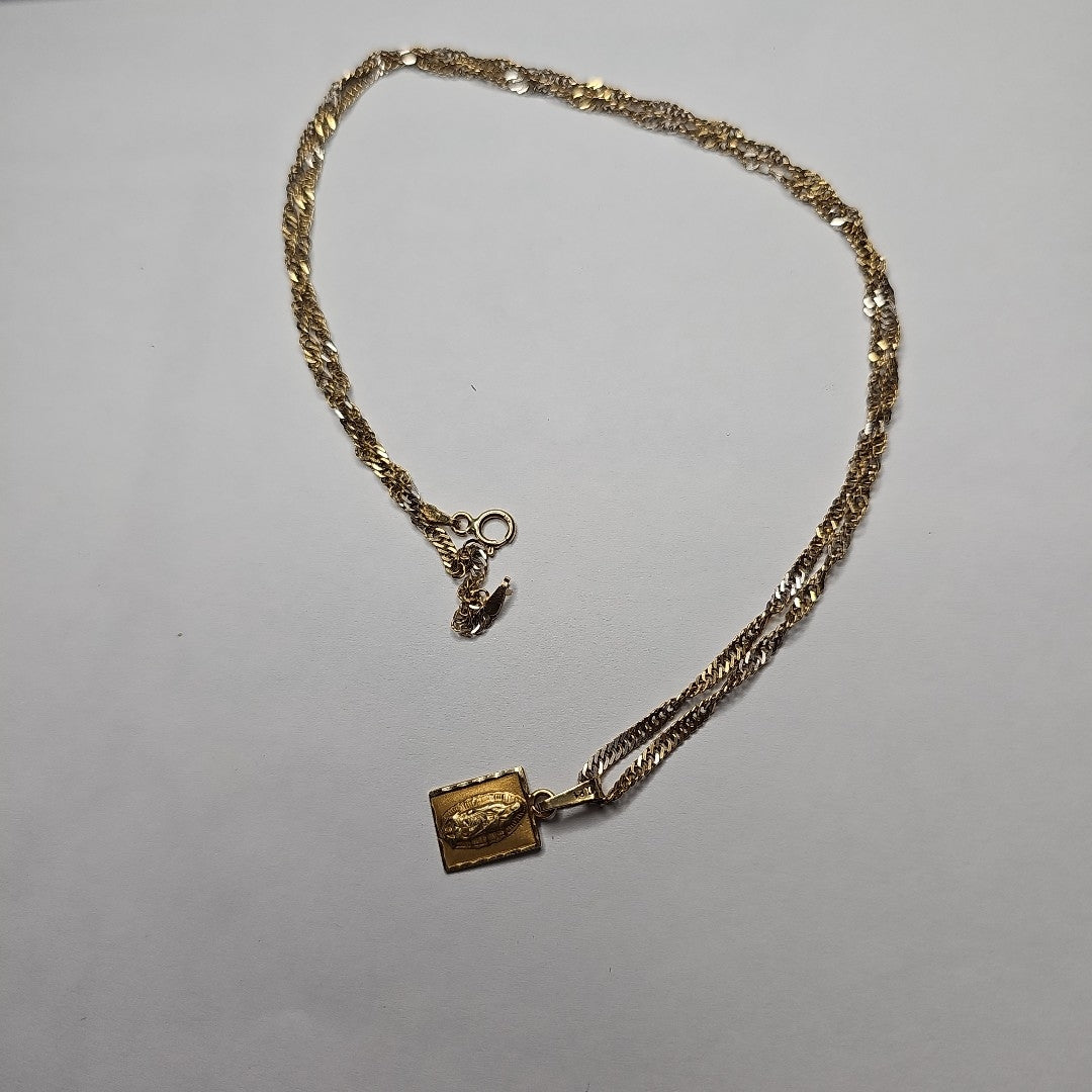 CADENA, DIJE ORO 14 K 5 GRMS (SEMINUEVO)