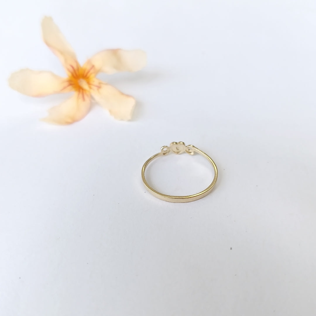 ANILLOS FIG CORAZON ORO 10K TALLA 8 0.9 GR (NUEVO)