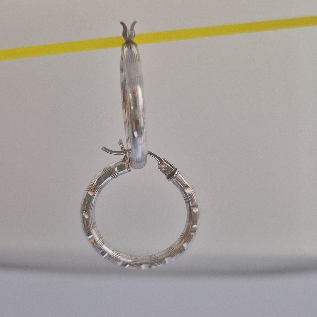 ARRACADAS PAR ORO BLANCO 14 K 2,80 GRMS (SEMINUEVO)