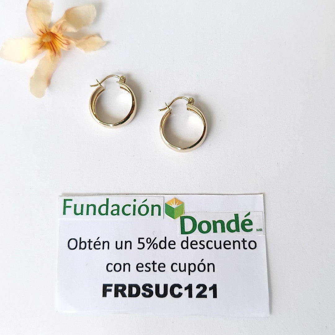 ARETES ARRACADAS ORO 10K 2.5 GR (NUEVO)
