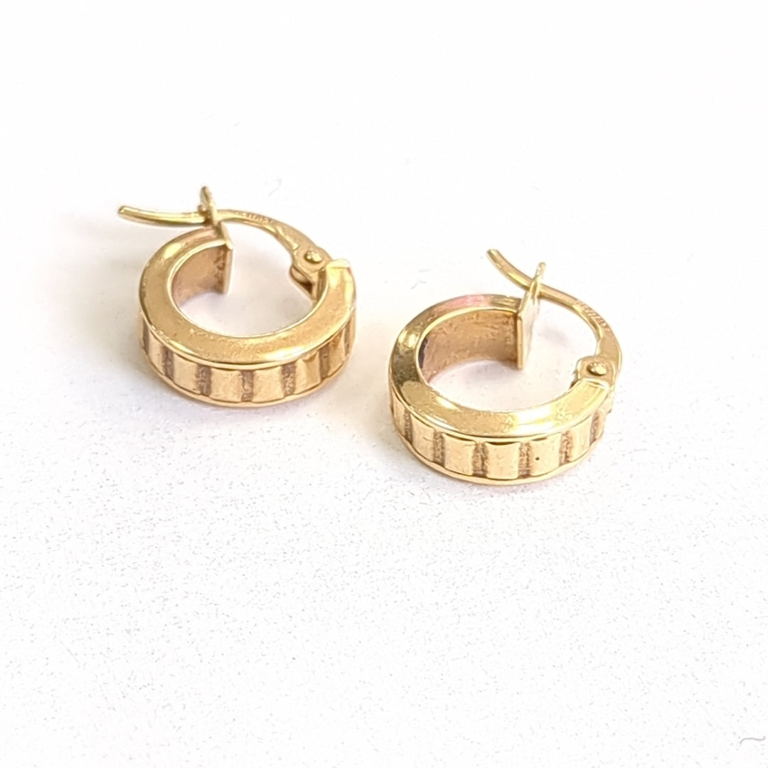 ARRACADAS PAR ORO 14 K 1,10 GRMS (SEMINUEVO)