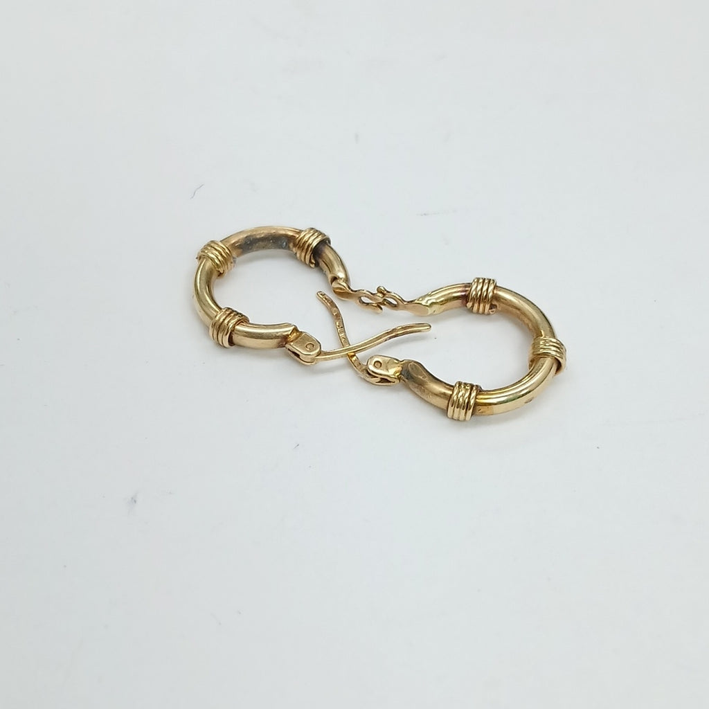 ARETES PAR ORO 14 K 2.2 GRMS (SEMINUEVO)