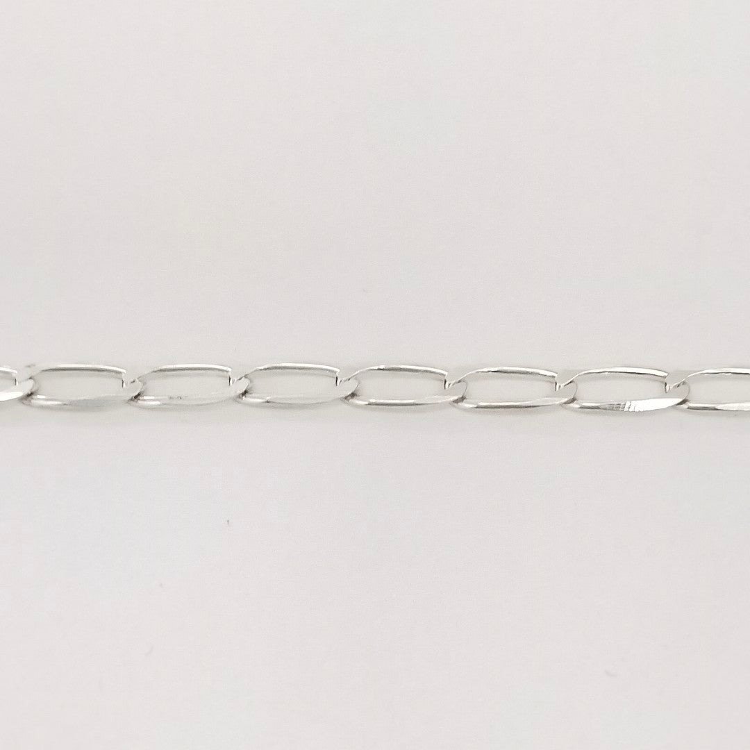 CADENA TEJIDO ESLABONES PLATA .925 55 CM 9.9 GR (NUEVO)