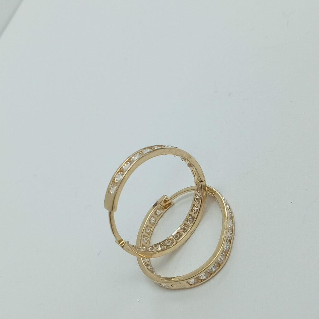 ARRACADAS PAR ORO 14 K 3.4 GRMS (SEMINUEVO)