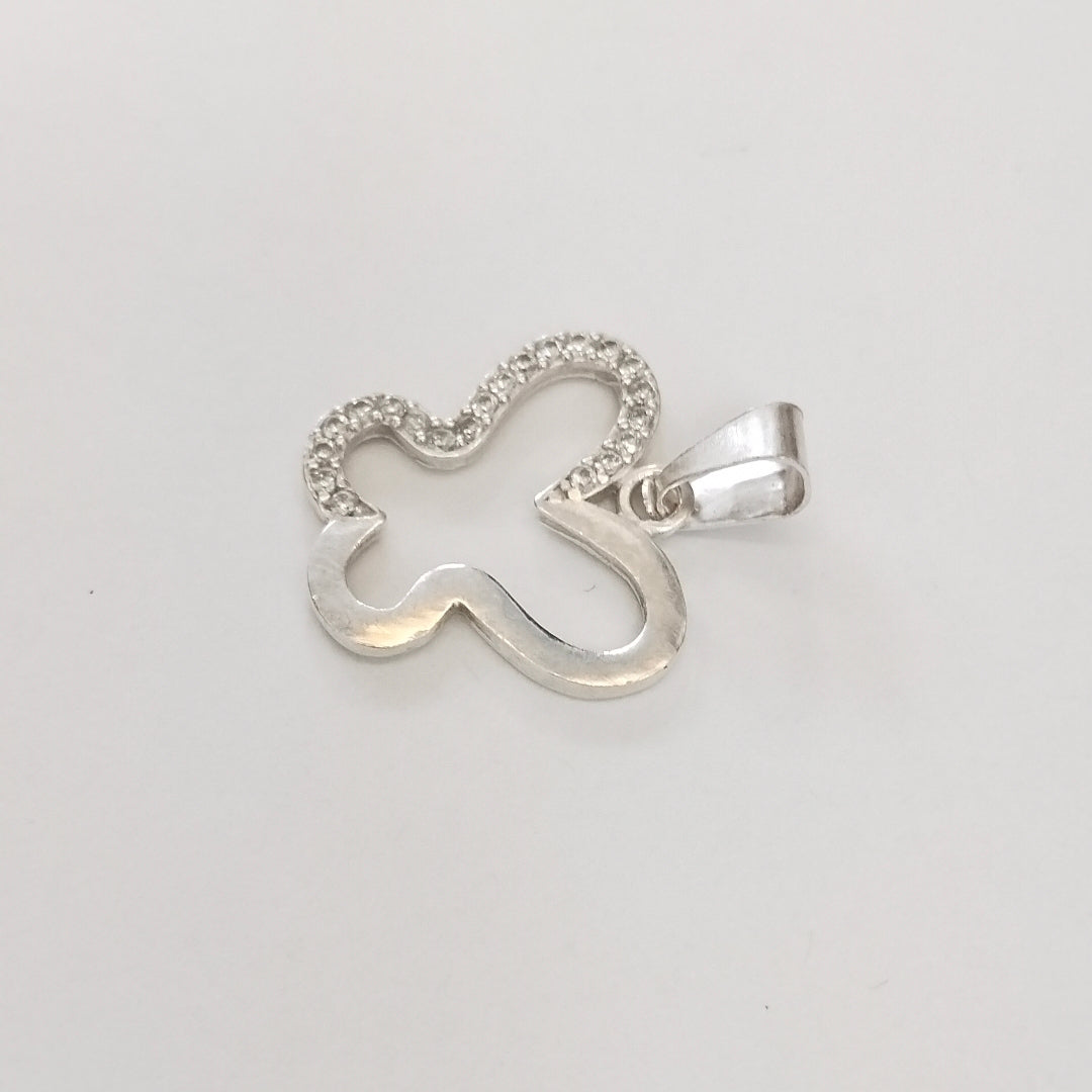 DIJE MARIPOSA C/CIRCONIAS PLATA .925 2.3 GR (NUEVO)