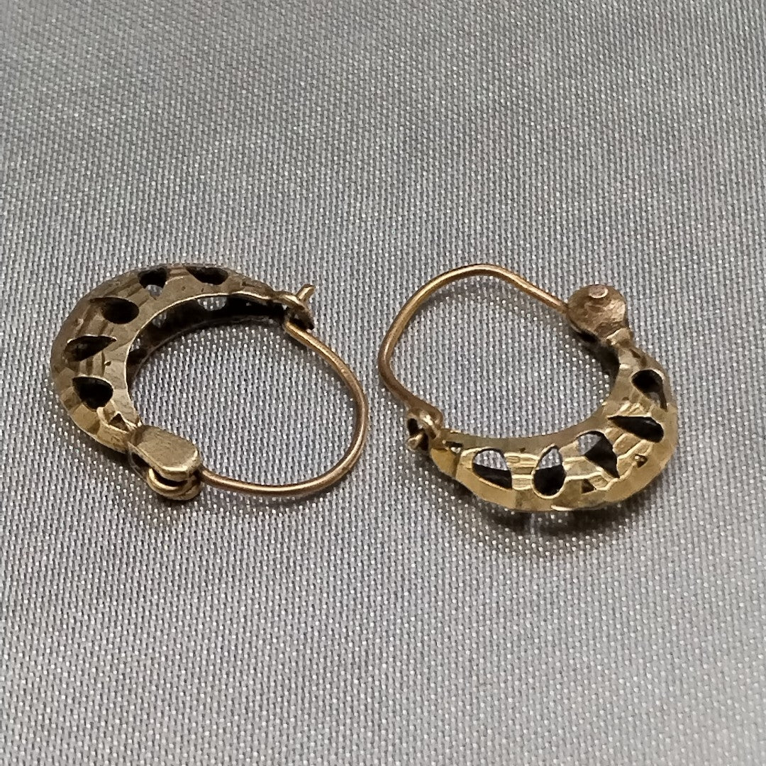 ARRACADAS PAR ORO 10 K 1 GRMS (SEMINUEVO)