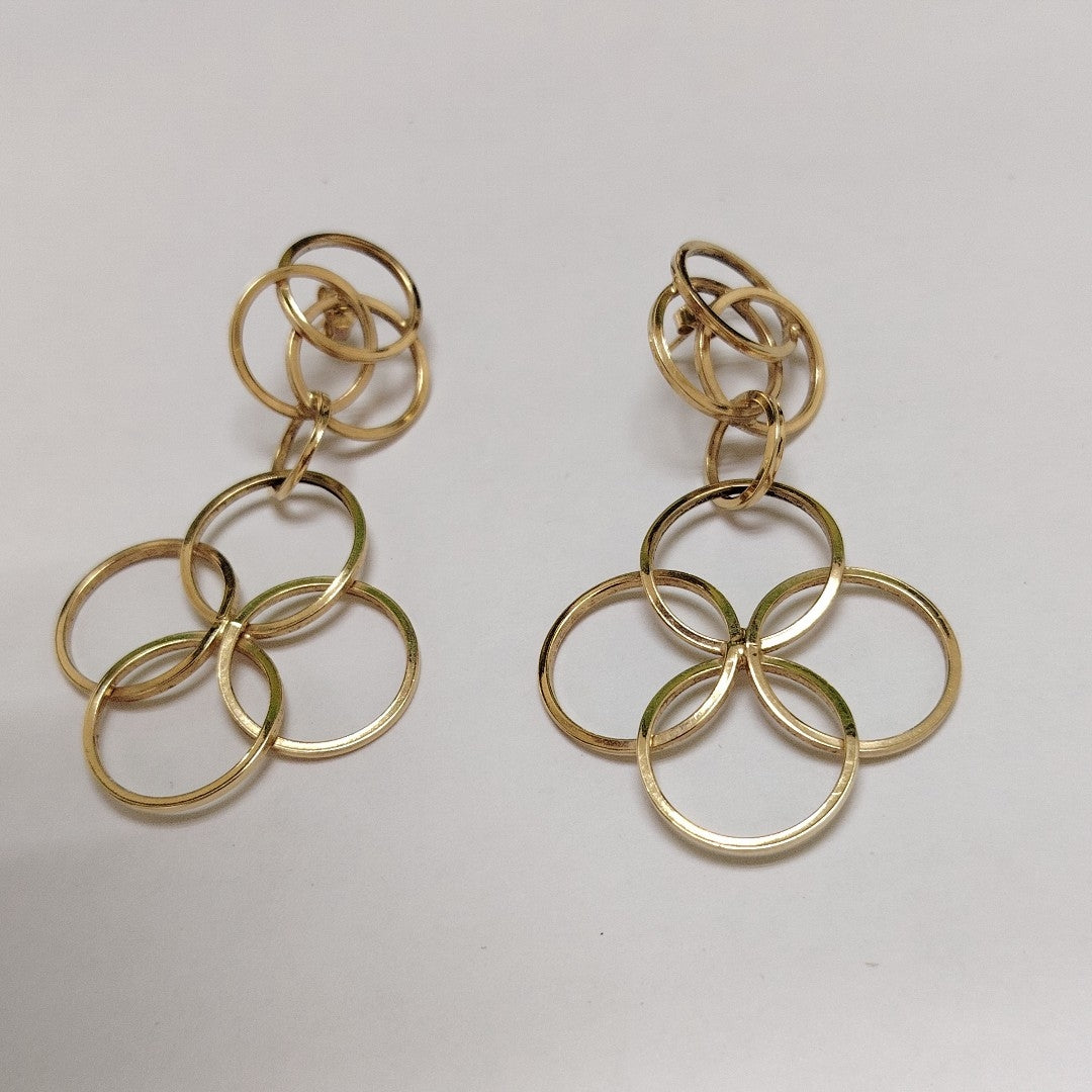 ARETES PAR ORO 14 K 7.3 GRMS (SEMINUEVO)