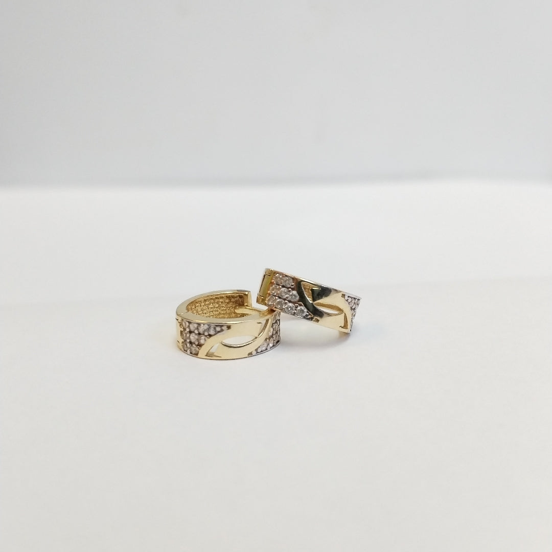 ARRACADAS PAR ORO 14 K 2.3 GRMS (SEMINUEVO)