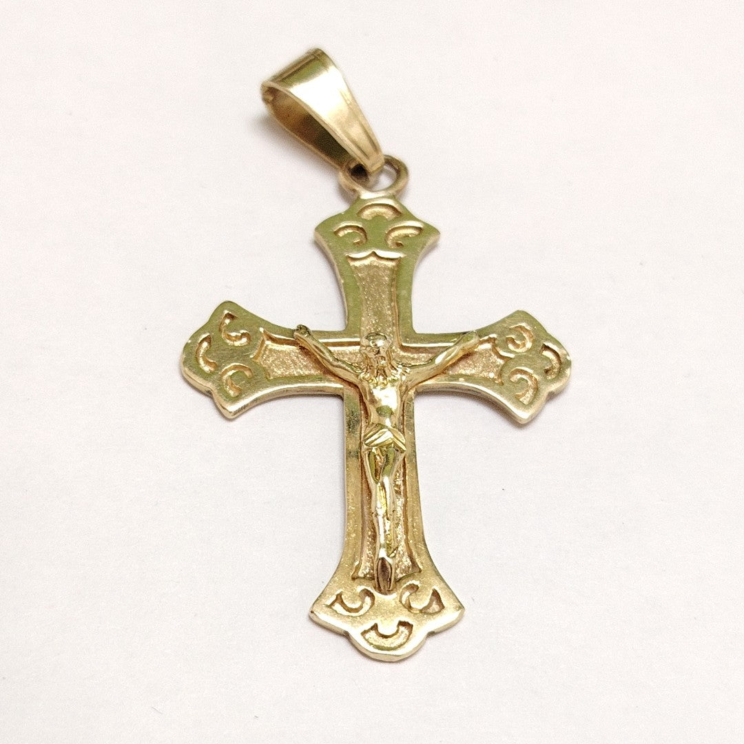 CRUCIFIJO ORO 14 K 10.3 GRMS (SEMINUEVO)
