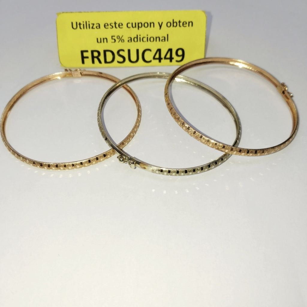PULSERA ORO, ORO COMBINADO 14 K 12.5 GRMS (SEMINUEVO)