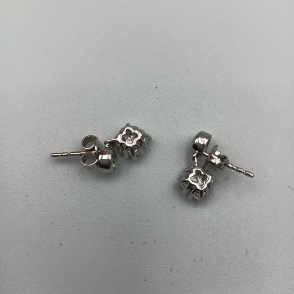 BROQUELES PAR ORO BLANCO 14 K 2,80 GRMS (SEMINUEVO)