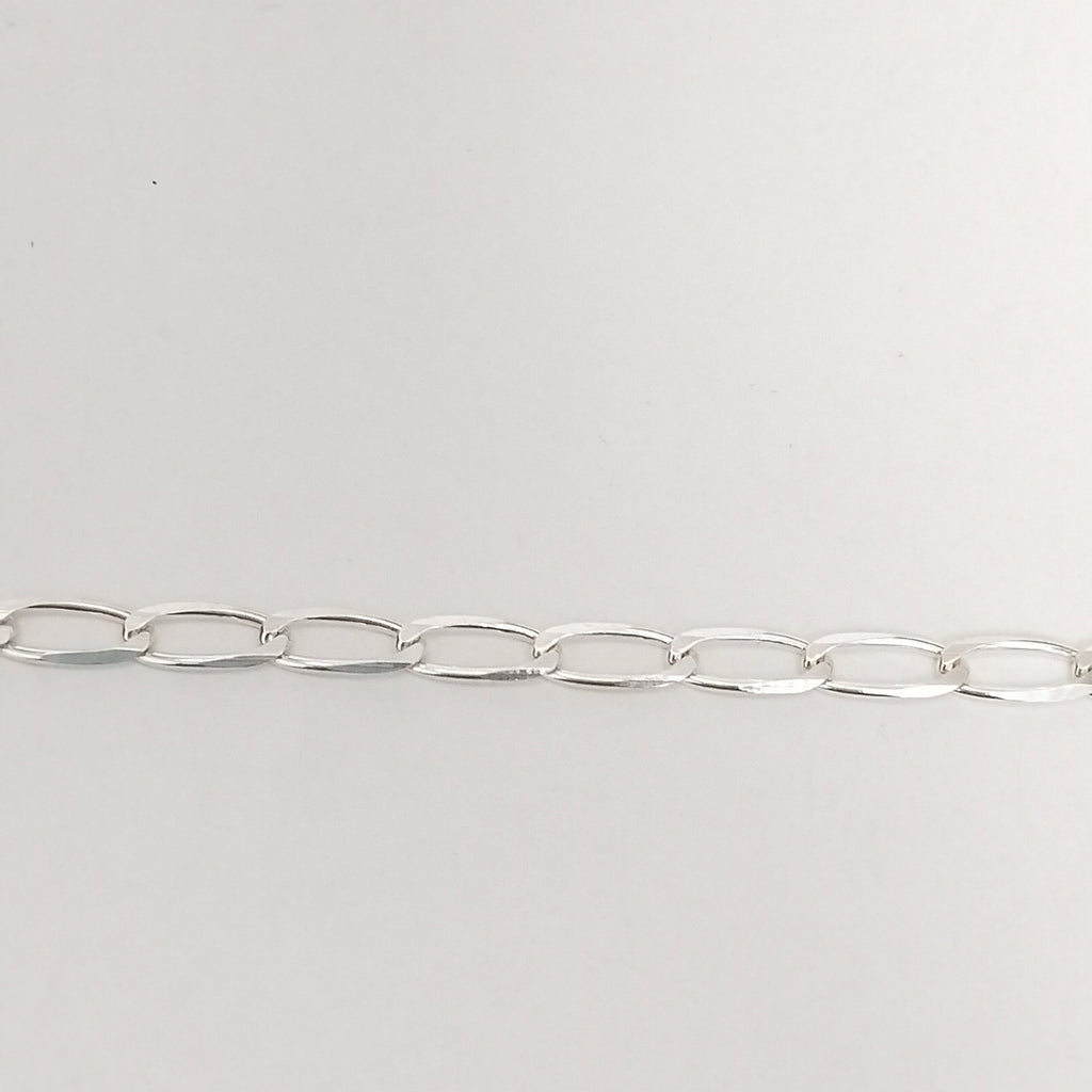 CADENA TEJIDO ESLABONES PLATA .925 55 CM 9.9 GR (NUEVO)