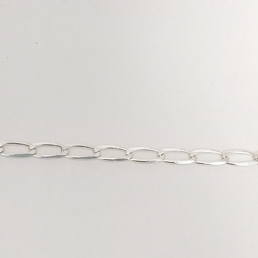 CADENA TEJIDO ESLABONES PLATA .925 55 CM 9.9 GR (NUEVO)