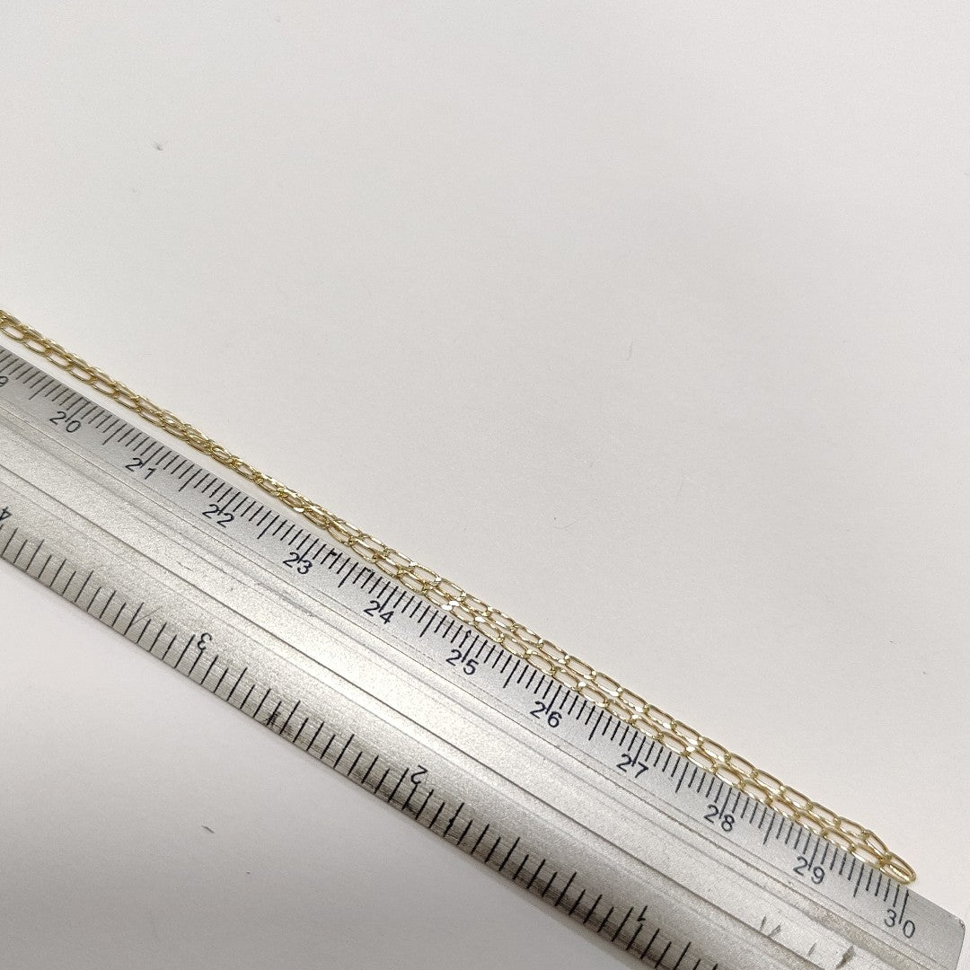 CADENAS TEJIDO ESLABONES ORO 10K 60 CM 2 GR (NUEVO)