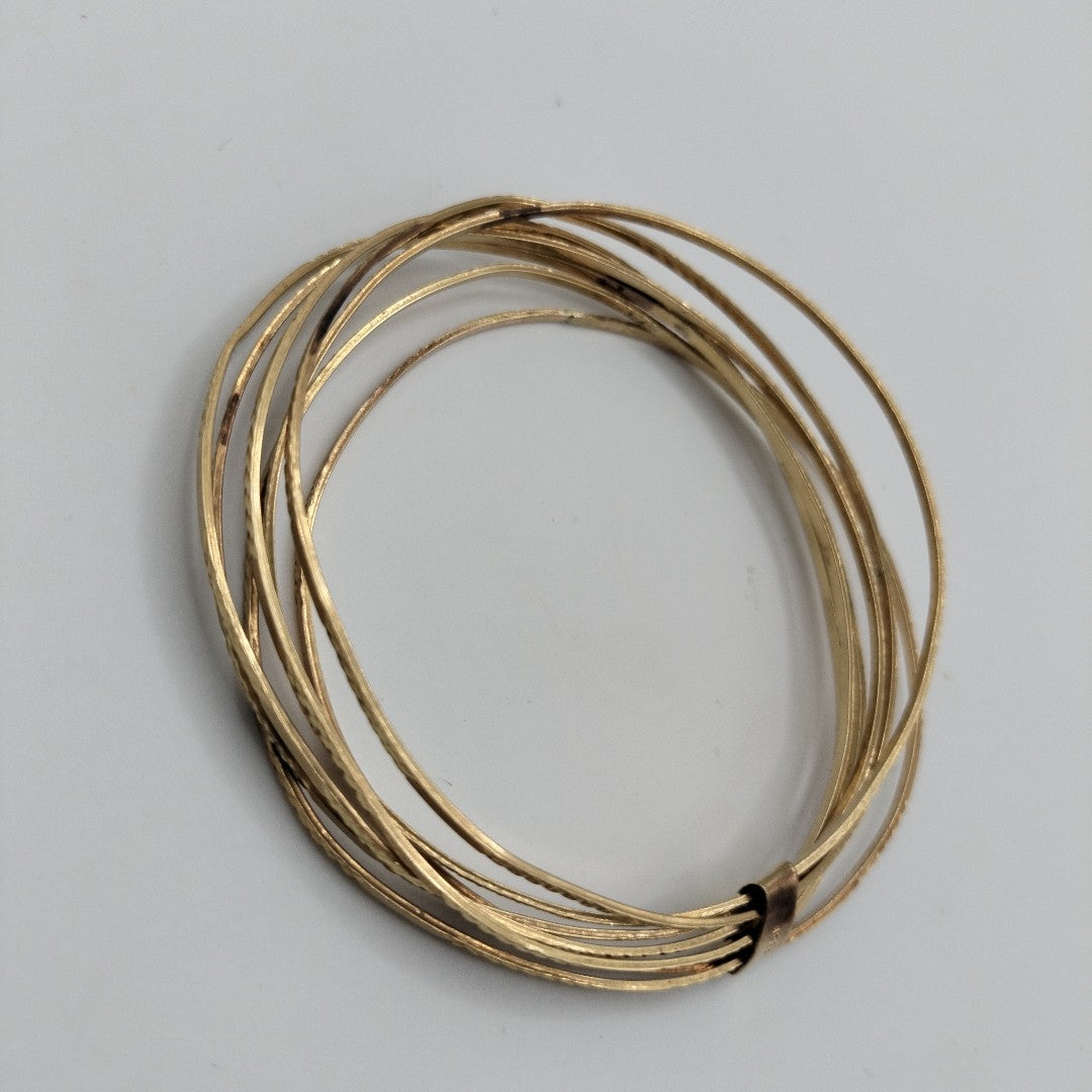 SEMANARIO DE PULSERAS ORO 14 K 18.9 GRMS (SEMINUEVO)
