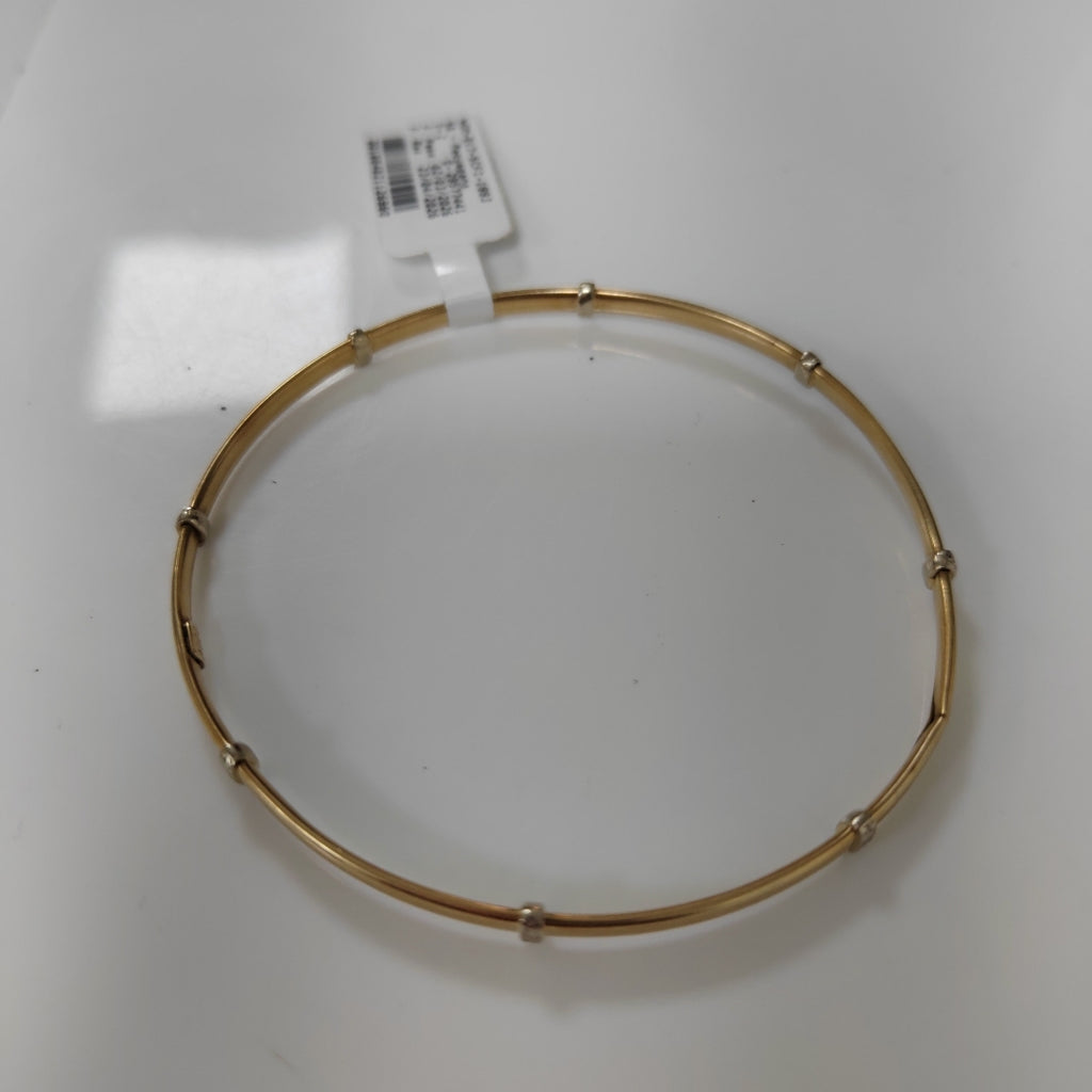 PULSERA RIGIDA ORO,RODIADO 14 K 5,40 GRMS (SEMINUEVO)