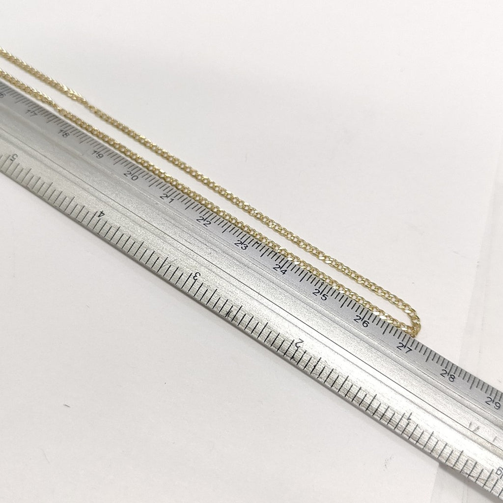 CADENAS TEJIDO BARBADA ORO 10K 55 CM 3.8 GR (NUEVO)